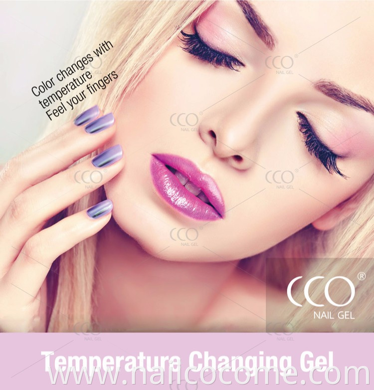 Amazon hot sale product temperature change gel import nails